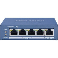 HIKVISION SWITCH 4 PORT GIGABIT UNMANAGED POE SWITCH  1 GIGABIT RJ45 UPLINK PORT, 802.3AF/AT, POE PO