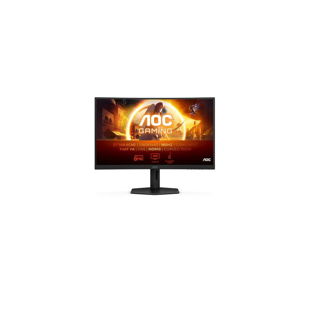 AOC MONITOR GAMING 27 LED VA QHD 1MS 300 CDM 180Hz, REG ALTEZZA, DP/HDMI