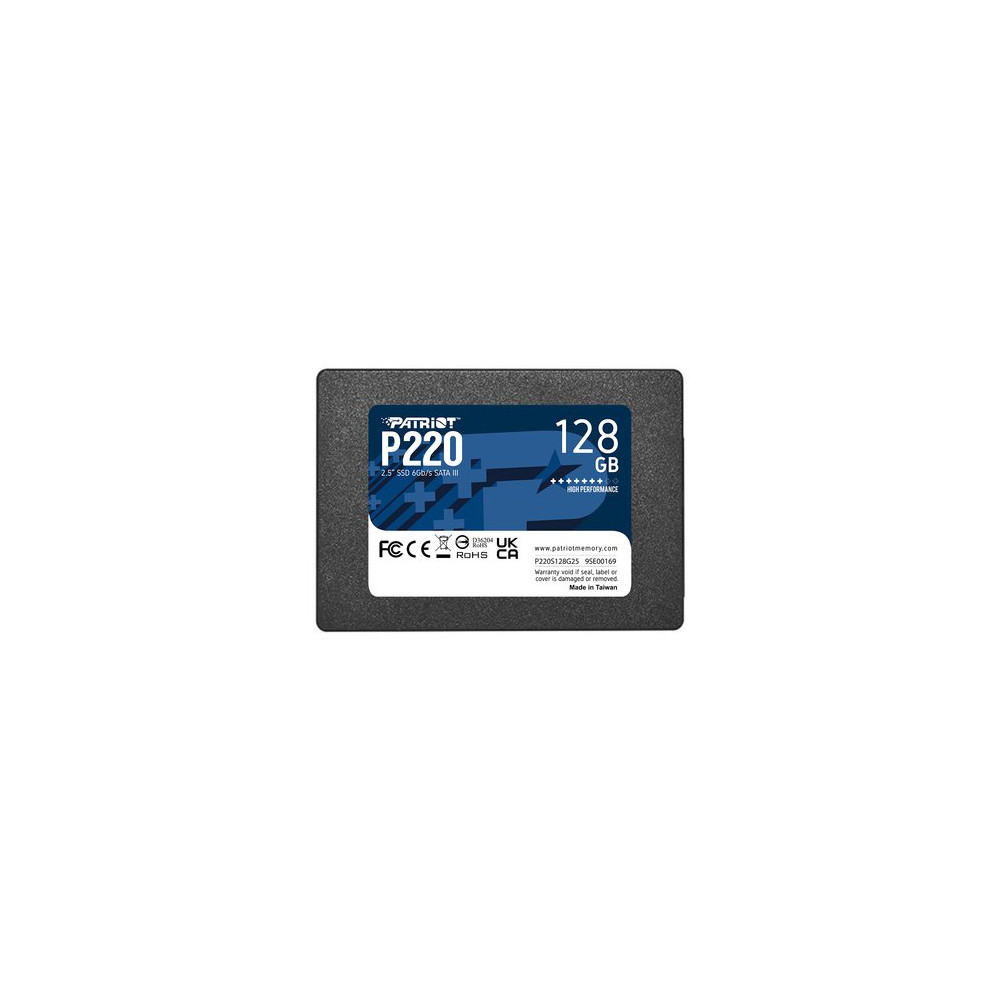 PATRIOT SSD INTERNO P220 128GB 2,5" SATA 6GB/S R/W 500/480