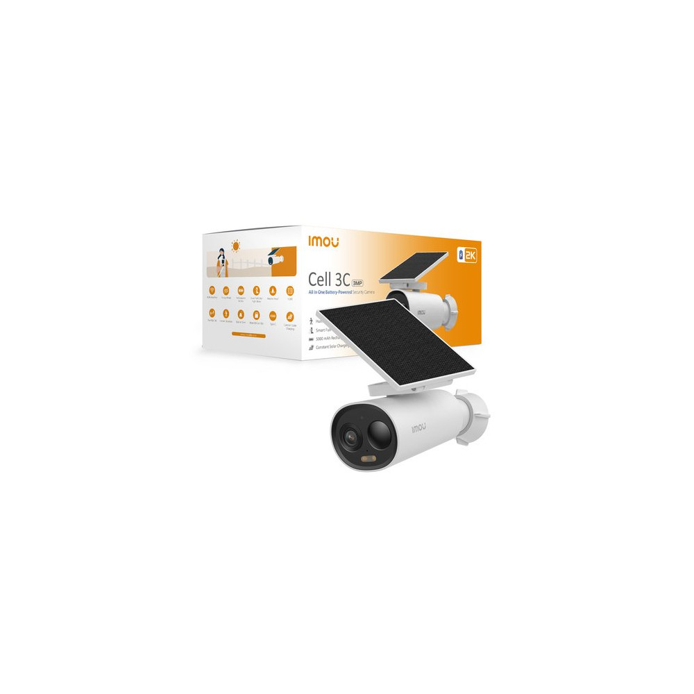 IMOU CELL 3C TELECAMERA RICARICABILE 2K (3MP) PER INDOOR/OUTDOOR CON PANNELLO SOLARE ORIENTABILE