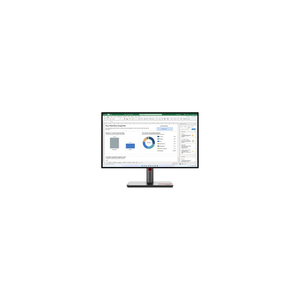 LENOVO MONITOR 27 LED IPS 16:9 QHD 4MS 350 CDM, PIVOT, USB-C, DP/HDMI, MULTIMEDIALE, P27h-30