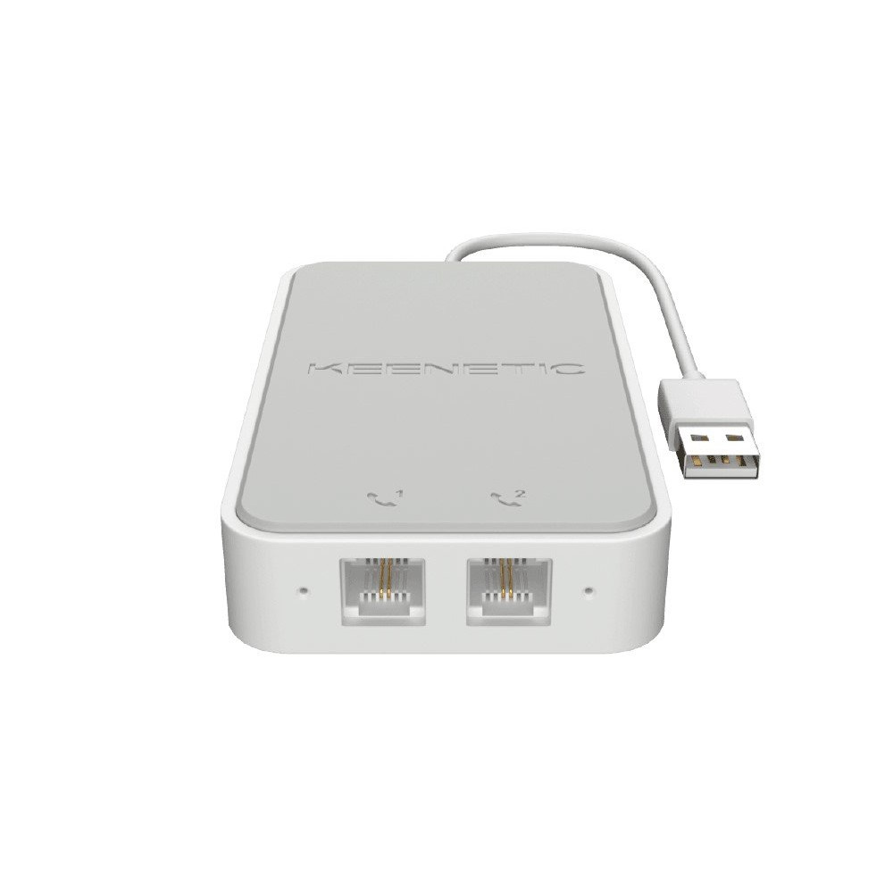 KEENETIC LINEAR (KN-3110), ADATTATORE VOIP 2 PORTE FXS RJ11, COMPATIBILE CON TUTTI GLI OPERATORI