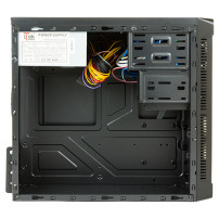 CASE ITEK MICRO ATX "RIVER" 500W 2*USB3, FAN 12cm fan,FULL BK, ITOCR170