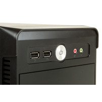 CASE ITEK MICRO ATX "RIVER" 500W 2*USB3, FAN 12cm fan,FULL BK, ITOCR170