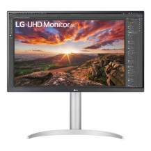 LG MONITOR 27 LED IPS 4K UHD 16:9 5MS 300 CDM, PIVOT, DP/HDMI, MULTIMEDIALE, BIANCO