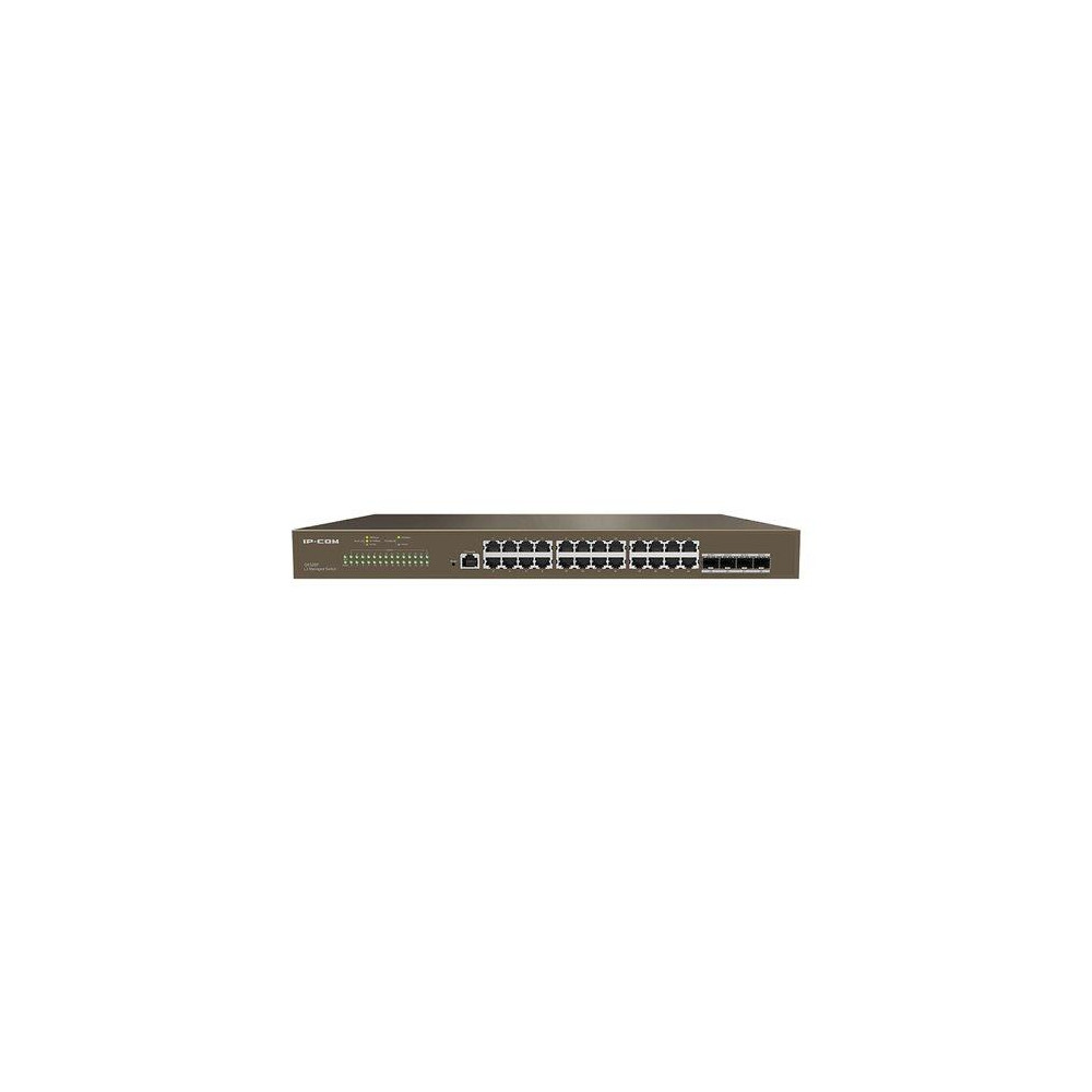 SWITCH IP-COM G5328F 24P GIGABIT+4P SFP 1P Console, L3 Cloud Managed