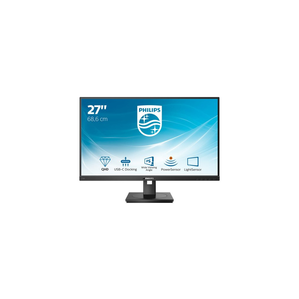 PHILIPS MONITOR 27 LED IPS 16:9 QHD 350 CDM, USB-C 90w, PIVOT, DP/HDMI, MULTIMEDIALE