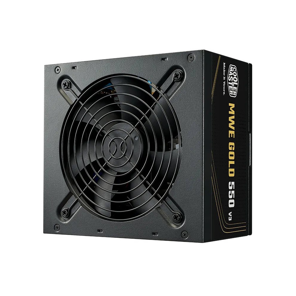 COOLER MASTER ALIMENTATORE MWE GOLD 550 V3, 550W 80+GOLD NON MODULARE ATX 3.1 VENTOLA 120MM, GAR 5 A
