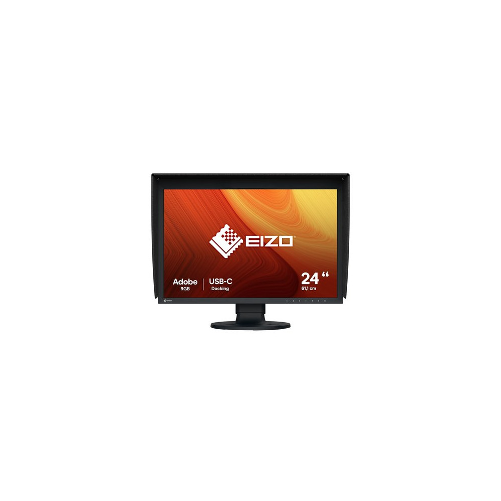 EIZO MONITOR 24", 16:10, 1920X1200, WIDE GAMUT, IPS LCD, CALIBRATION SENSOR, 400 CD/SQM, USB-C (DISP