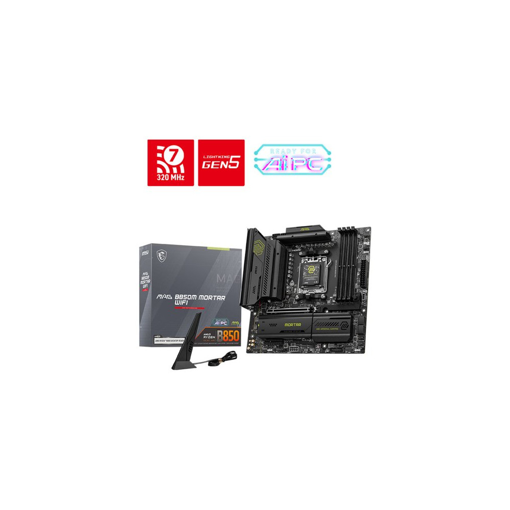 MSI MB AMD B850M MORTAR WIFI AM5,DDR5,QUALCOMM NCM865