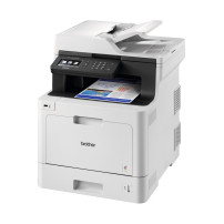 MULTIFUNZIONE BROTHER LASER COLORI DCP-L8410CDW A4 31PPM 512MB 250FF ADF DUPLEX LAN USB2.0 WiFi LCD 9.3cm