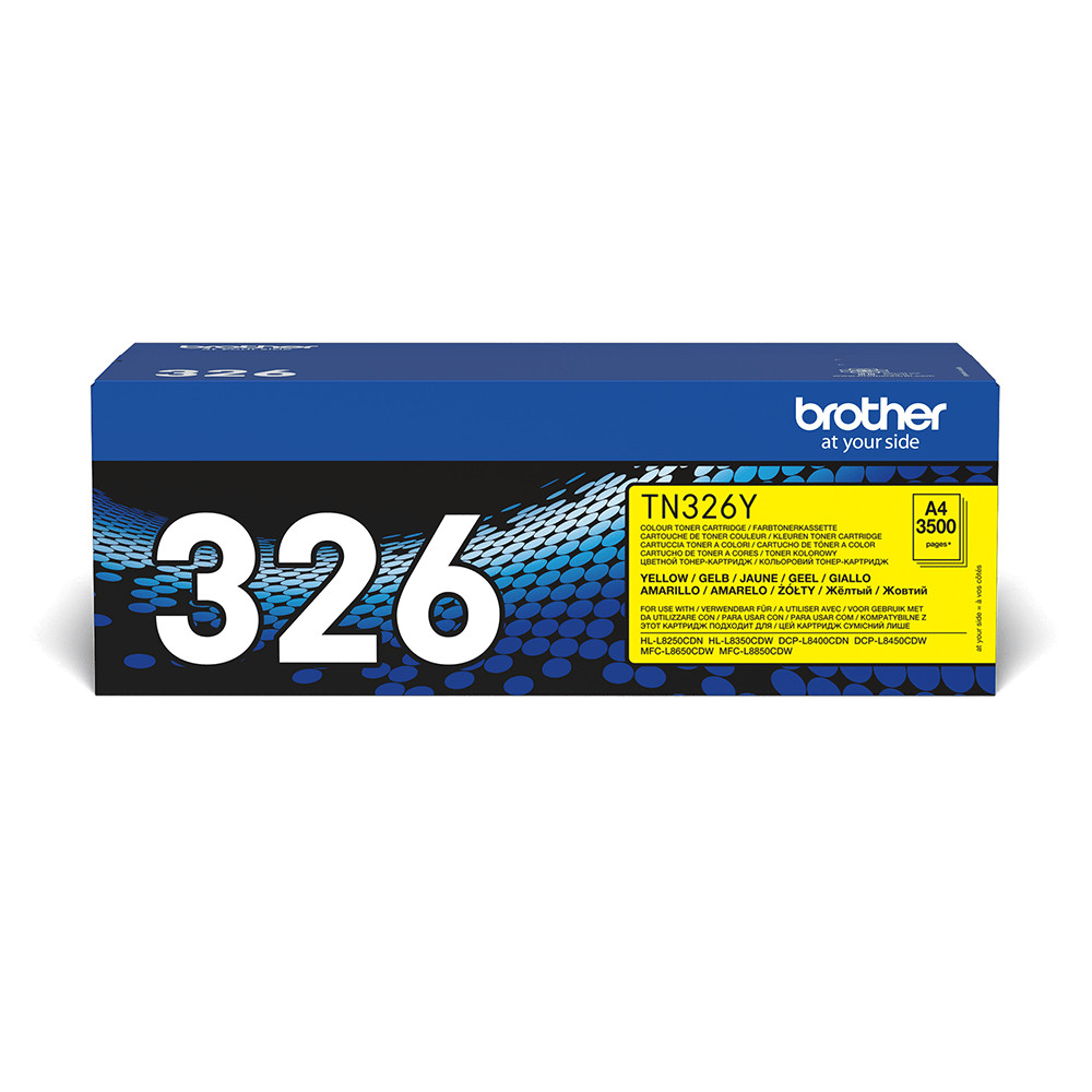 TONER BROTHER TN326Y Giallo 3500PP x HL-L8250CDN DCP-L8400CDN MFC-L8650CDW HL-L8350CDW DCP-L8450CDW MFC-L8850CDW