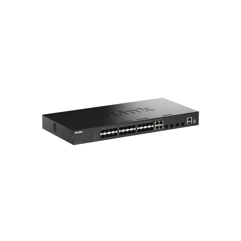 D-LINK SWITCH 28-PORT GIGABIT SFP STACKABLE SMART MANAGED SWITCH WITH 4 X COMBO AND 4 X 10G SFP+ POR
