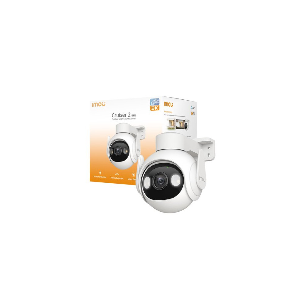 IMOU CRUISER 2 3K TELECAMERA OUTDOOR MOTORIZZATA 5MP FULL COLOR, WI-FI 6, SIRENA, FARETTO