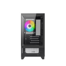 NUWO CASE MICRO-ATX CLASH CK100 NERO, 3FAN ARGB FRONT E SIDE GLASS