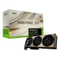 MSI VGA GEFORCE RTX 5070, RTX 5070 12G INSPIRE 3X OC, 12GB GDDR7, HDMI/DP3, DUAL FAN, OC