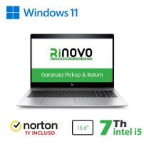RINOVO HP NB 15.6 REFURBISHED 850 G5 i5-7X00U DDR4 16GB 256GB 3 MESI BATT+NORTON NO DVD  WIN 11 PR