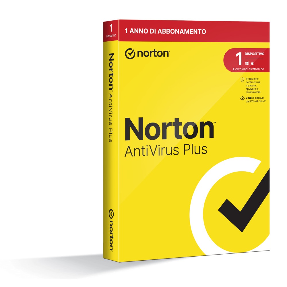 NORTON Antivirus Plus 2023 2GB IT 1 USER 1 DEVICE 12MO GENERIC RSP MM GUM 21429118