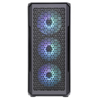 CASE ITEK M.TOWER "SIX TRIANGLE" GAMING  2*USB,1*USB3, 4*12cm fan ARGB, Trasp Wind, -  ITGCAST33B