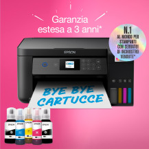 Epson EcoTank ET-2850 stampante multifunzione inkjet 3-in-1 A4, serbatoi ricaricabili alta capacità, 5 flaconi inclusi pari a 14