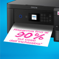 Epson EcoTank ET-2850 stampante multifunzione inkjet 3-in-1 A4, serbatoi ricaricabili alta capacità, 5 flaconi inclusi pari a 14