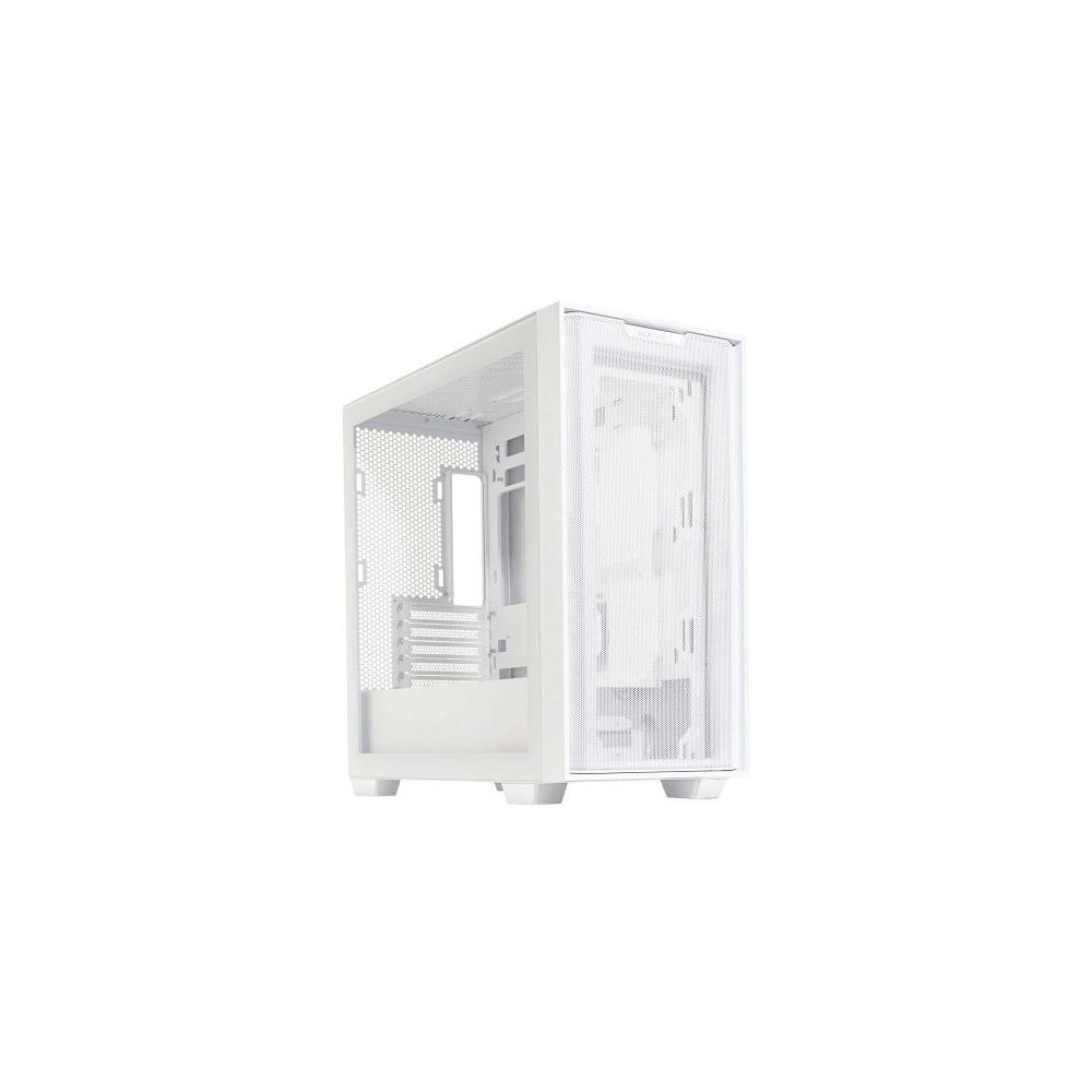CASE M.TOWER ASUS GAMING A21 USB3.0, PANNELLO NASCONDI CAVI (COMP. CON MB BTF), SIDE PANNEL TRASP - BIANCO