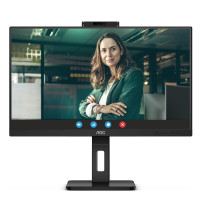 MONITOR AOC LED 27" Wide Q27P3QW IPS 2560x1440 4ms 350cd/mq 20.000.000:1 2x5W MM WEBCAM PIVOT Reg.H 2HDMI DP