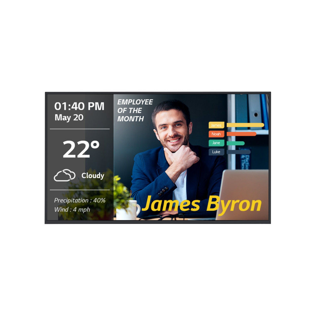 LG 65UM3DG-B visualizzatore di messaggi Pannello piatto per segnaletica digitale 165,1 cm (65") IPS 350 cd/m² 4K Ultra HD Nero P