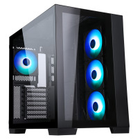 CASE ITEK TOWER "DARK CAVE" GAMING  2*USB3,1*USB-C 4*12cm fan ARGB, Trasp Wind, -  ITGCADCAGB
