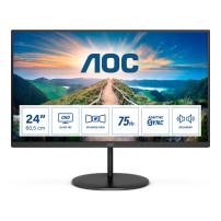 MONITOR AOC LED 23.8" Wide Q24V4EA IPS 2560x1440 4ms 250cd/mq 20.000.000:1 2x2W MM HDMI DP