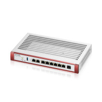 FIREWALL ZYXEL USGFlex Security Gateway 200HP VPN:100IPSec/L2TP, 50SSL WAN, 6xLAN + 1x2.5 1x2.5 POE 30W Fanless, fino a 50 utent