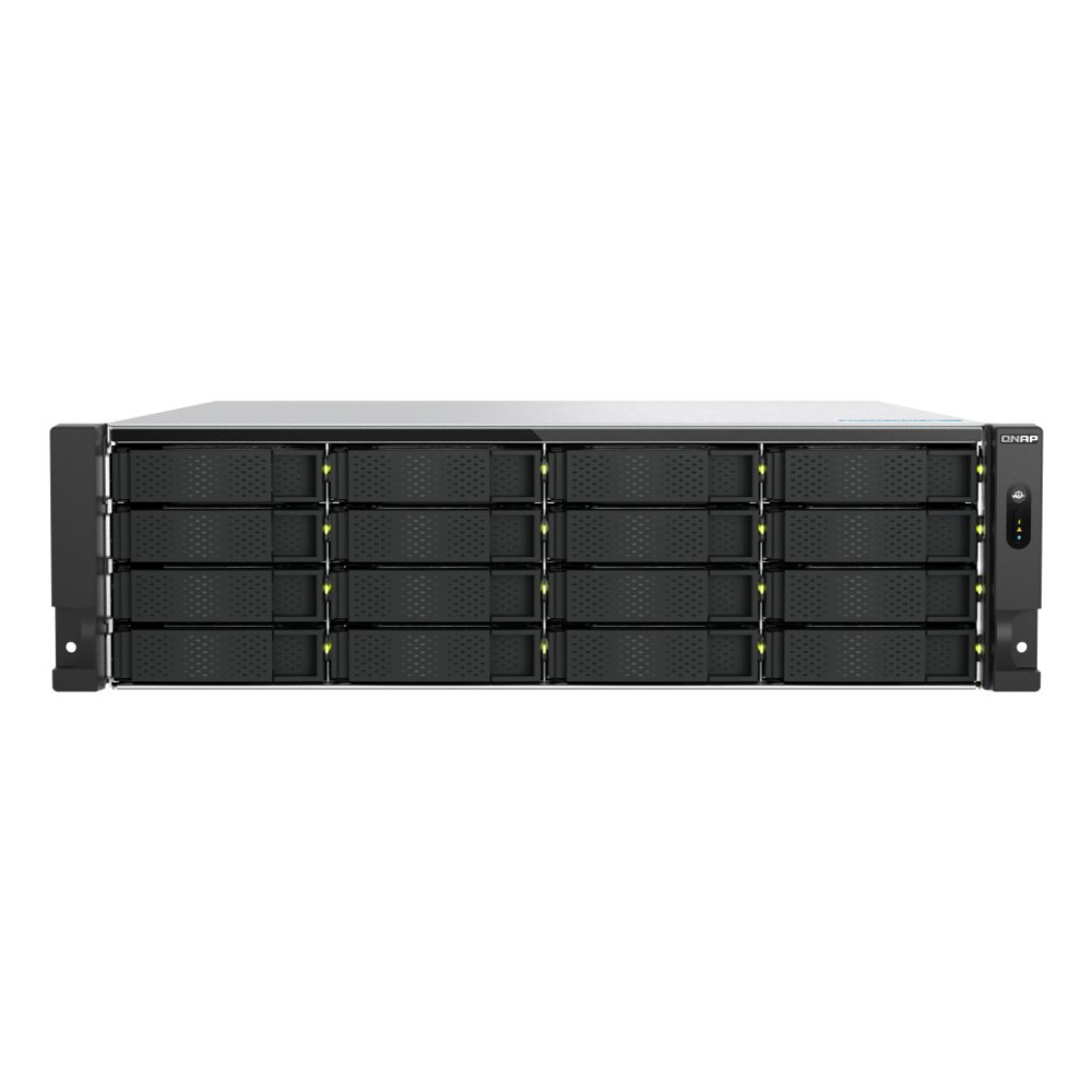 QNAP TS-H1677AXU-RP Server di archiviazione Armadio (3U) AMD Ryzen™ 7 7745 32 GB DDR5 0 TB QNAP QTS Nero, Grigio