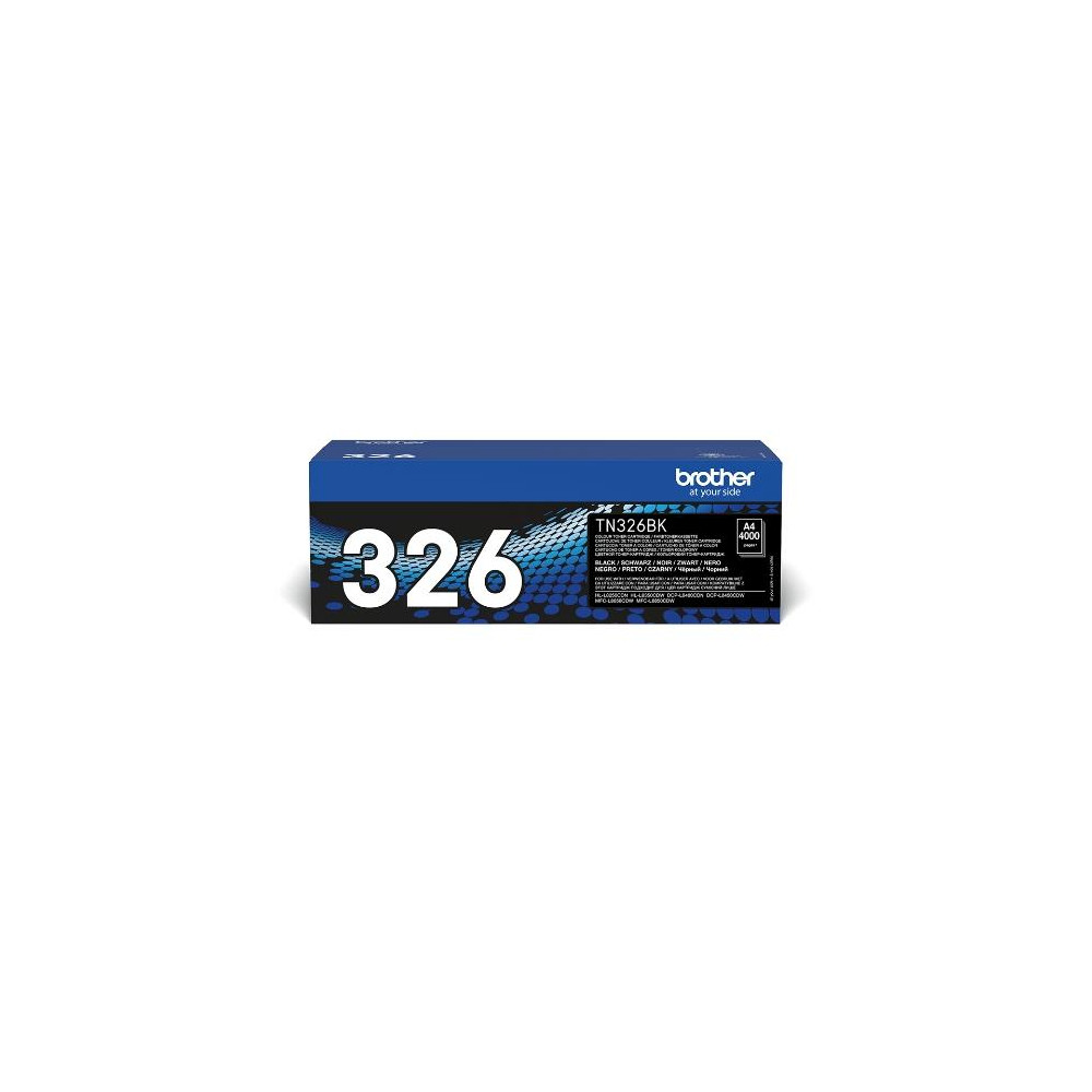 TONER BROTHER TN326BK Nero 4000PP x HL-L8250CDN DCP-L8400CDN MFC-L8650CDW HL-L8350CDW DCP-L8450CDW MFC-L8850CDW