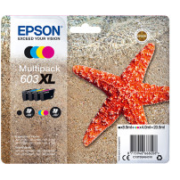 ORIGINAL Epson Multipack nero / ciano / magenta / giallo C13T03A64010 603XL ~1550 Seiten