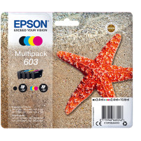 ORIGINAL Epson Multipack nero / ciano / magenta / giallo C13T03U64010 603 ~540 Seiten