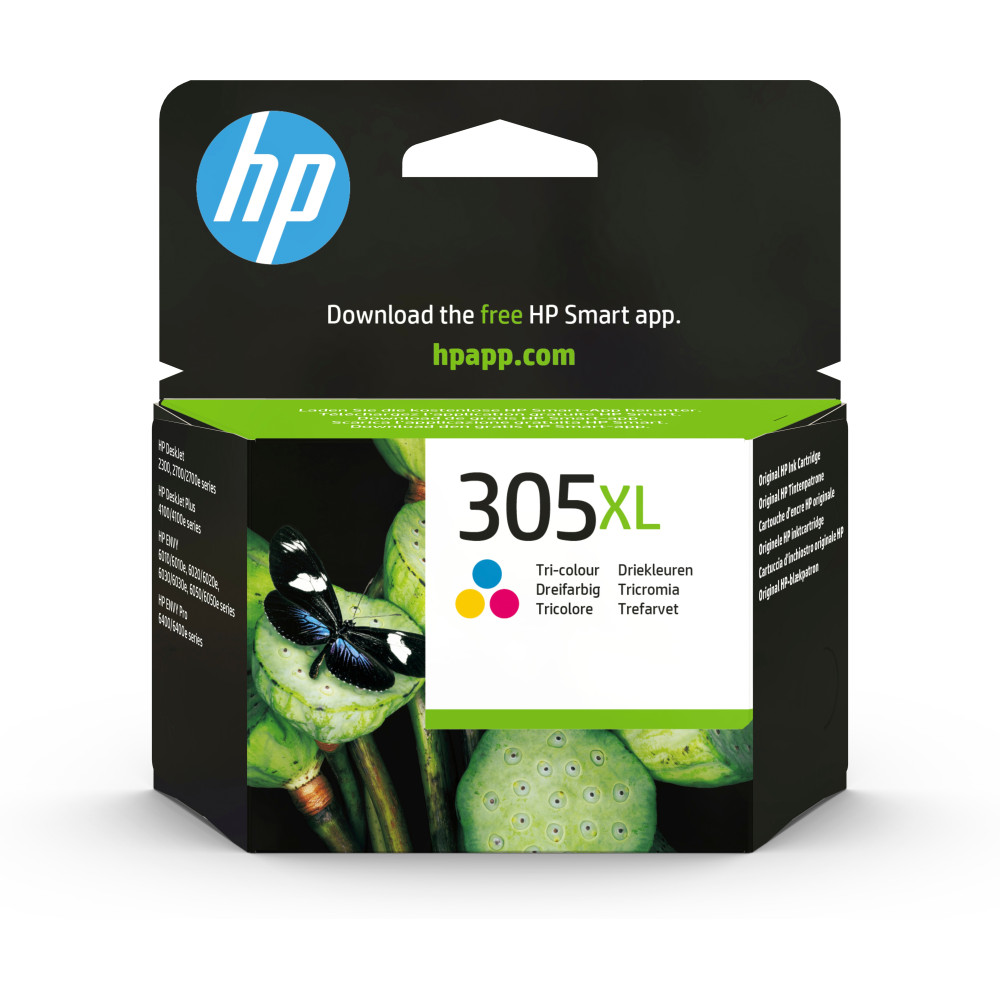 ORIGINAL HP Cartuccia d'inchiostro differenti colori 3YM63AE 305 XL ~200 Seiten