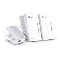 ADATTATORE POWERLINE TP-LINK WIRELESS EXTENDER TL-WPA4220TKIT CONF.3PZ, 2PZ TL-WPA4220 + 1PZ TL-PA4010, 500M WiFi Clone