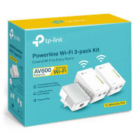 ADATTATORE POWERLINE TP-LINK WIRELESS EXTENDER TL-WPA4220TKIT CONF.3PZ, 2PZ TL-WPA4220 + 1PZ TL-PA4010, 500M WiFi Clone