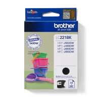 ORIGINAL Brother Cartuccia d'inchiostro nero LC221BK LC-221 ~300 Seiten 7,1ml