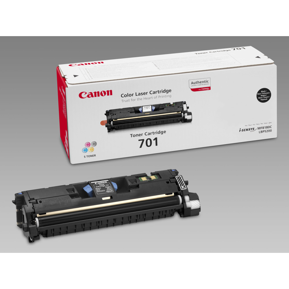 TONER CANON 701BK Nero 5000PP X LBP-5200 MF8180C TONER CANON 701BK Nero 5000PP X LBP-5200 MF8180C