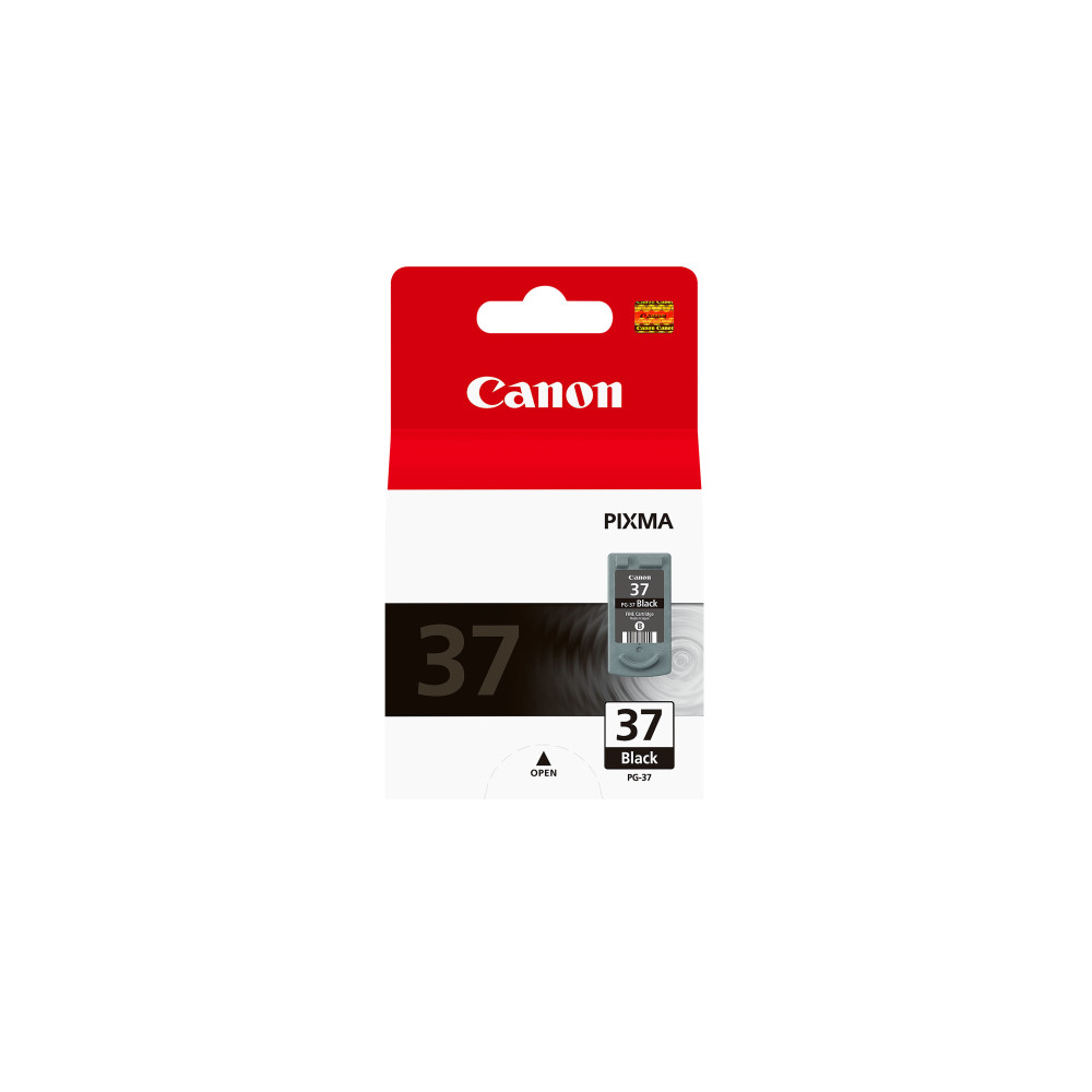 INK CANON PG-37 Nero 11ML incl. Testina X MP140 MP190 MP210 MP220 IP1800 IP2500 IP2600 MX300 MX310