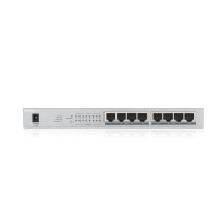 SWITCH ZYXEL GS1008HP - Switch Unmanaged, 8 porte Gigabit (8 porte PoE, erogazione fino a 60W), Chassis metallo, Desktop