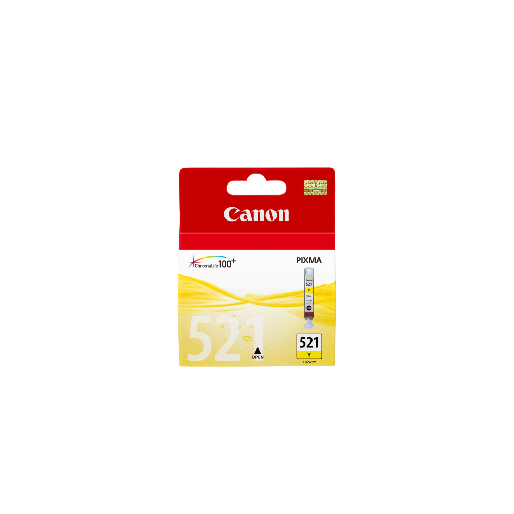 INK CANON CLI-521Y Giallo 9ML X PIXMA MP540, MP550, MP560, MP620, MP630,MP640, MP980, MP990,iP3600, iP4600, iP4700, MX860
