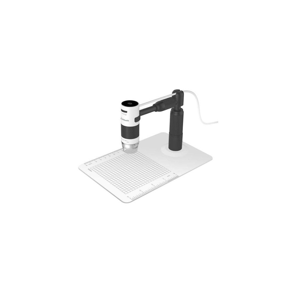 MICROSCOPIO Magnificatore ATLANTIS E45-MS725 USB UXGA 1600x1200 doppio punto di fuoco ingrandimento 60x e 250x CMOS