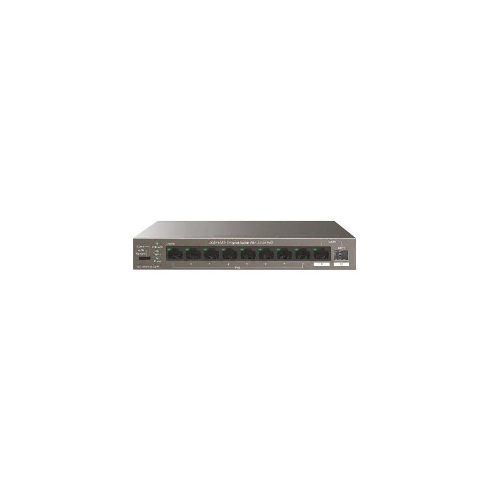 SWITCH TENDA TEG1110PF-8-102W 10P GIGABIT DESKTOP 10/100/1000M 9P GE(DI CUI 8P POE)+1SFP