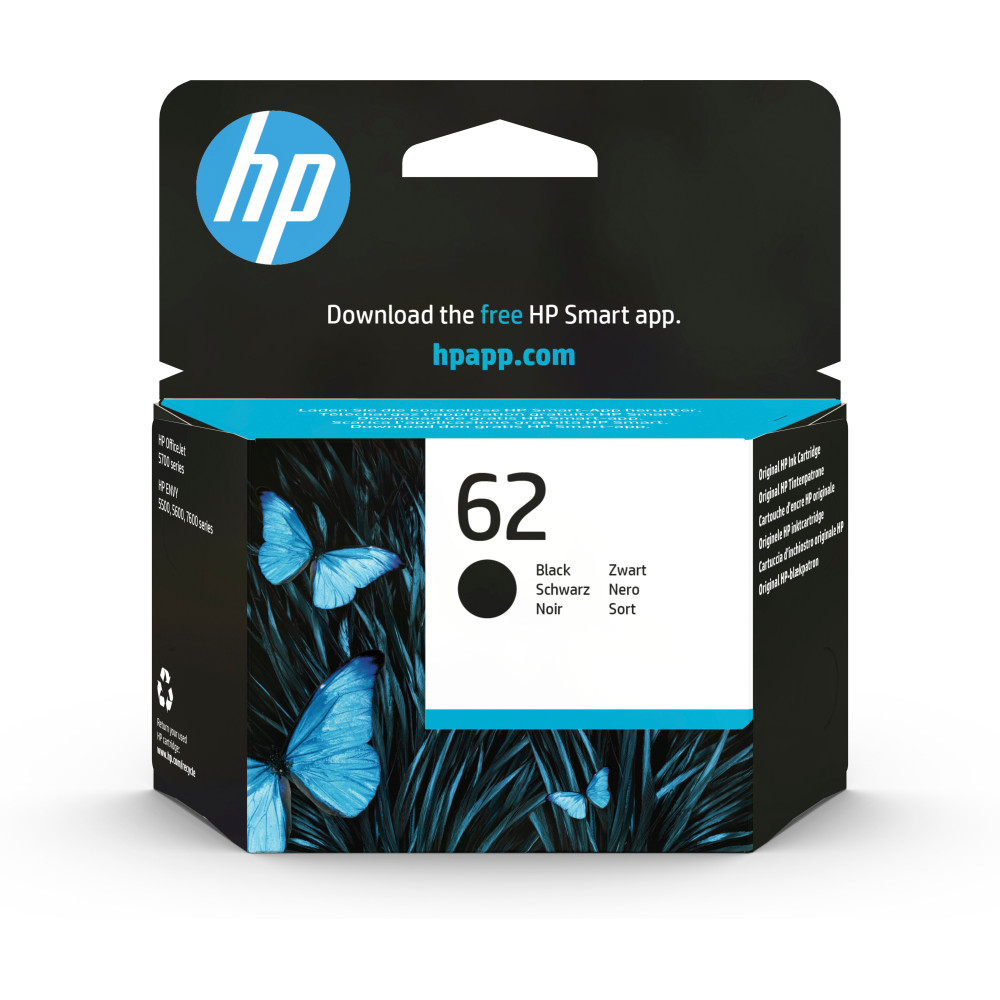 ORIGINAL HP Cartuccia d'inchiostro nero C2P04AE 62 ~200 Seiten
