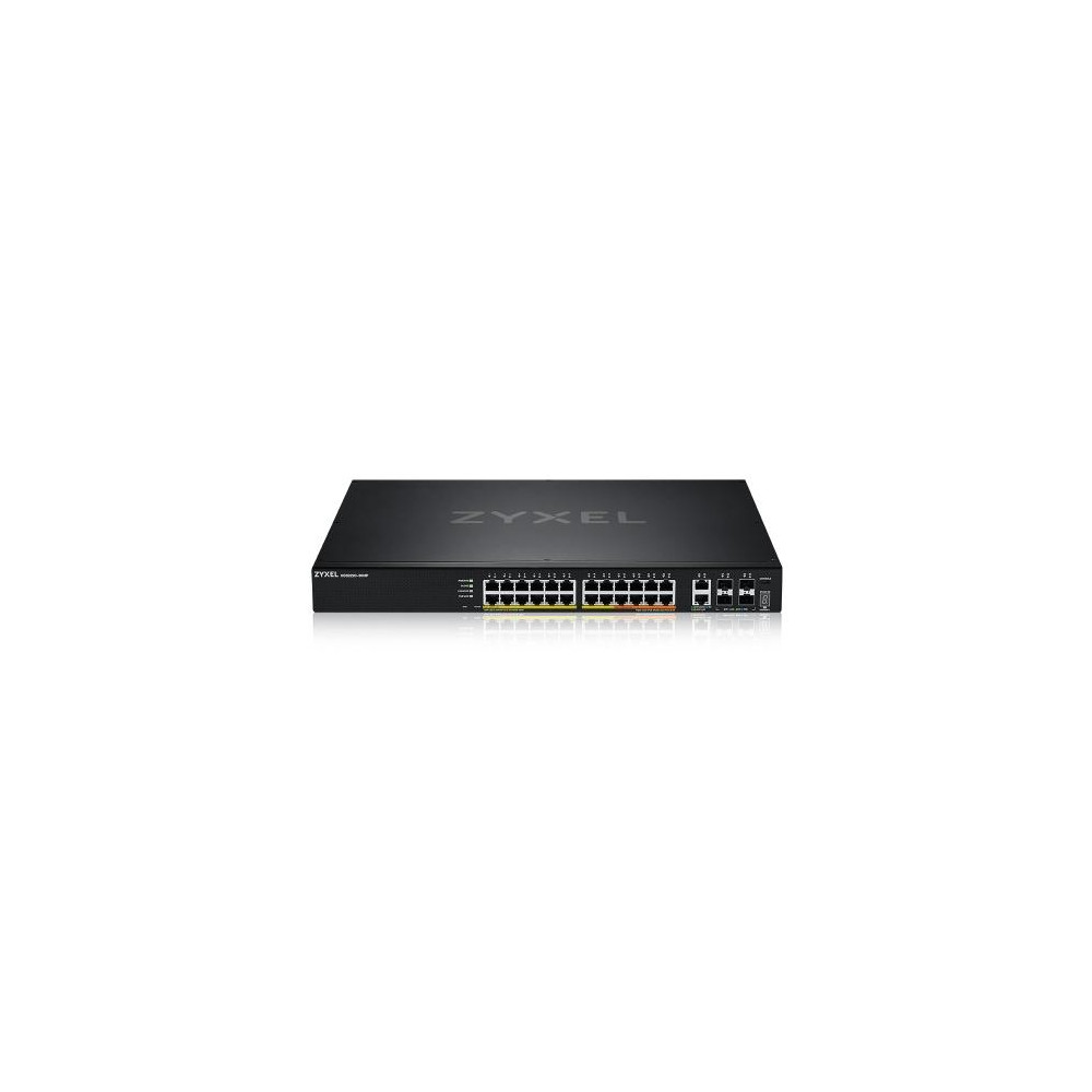 SWITCH ZYXEL XGS2220-30HP 24P Gigabit POE +2P 10GB MultiGigabit POE (Max 400W)+4P 10GB SFP+, Rack Managed Layer 3 Lite Stackable