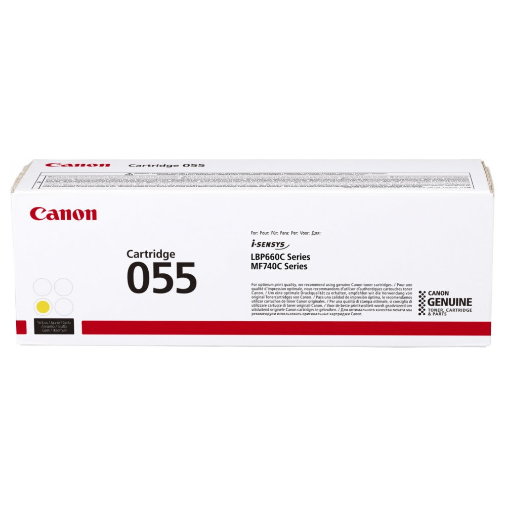 TONER CANON 055 Y Giallo 2100PP x LBP664Cx LBP663Cdw MF746Cx MF744Cdw MF742Cdw