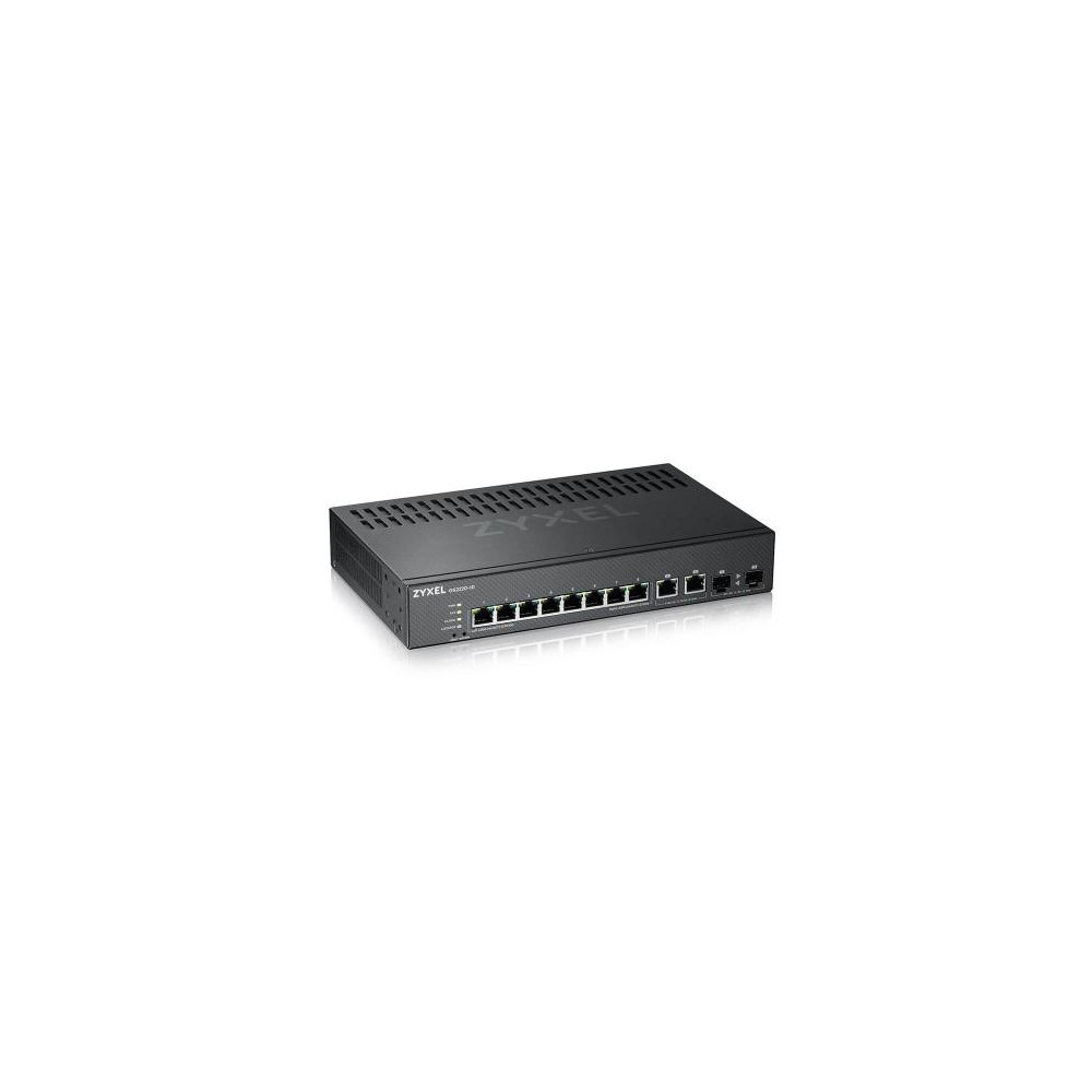 SWITCH ZYXEL GS2220-10-EU0101F 8P Gigabit +2P (RJ-45/SFP) , IPv6, VLAN, Desktop/Rack Managed Layer 3 Lite - Fanless