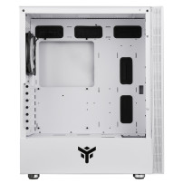 CASE ITEK M.TOWER "VERTIBRA S210W" GAMING  2*USB3, 12cm fan ARGB, Trasp Wind, WHITE EDITION -  ITGCAVS210W